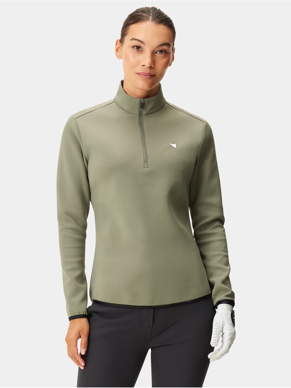 Macade Therma Quarter Zip Top - Olive NWOT